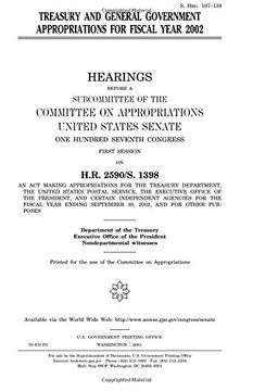 portada Treasury and general government appropriations for fiscal year 2002