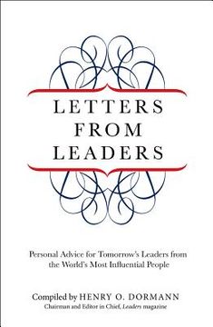 portada letters from leaders: personal advice for tomorrow's leaders from the world's most influential people
