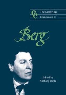 portada The Cambridge Companion to Berg Hardback (Cambridge Companions to Music) (en Inglés)