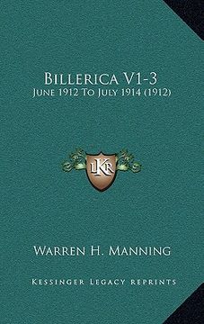 portada billerica v1-3: june 1912 to july 1914 (1912) (en Inglés)