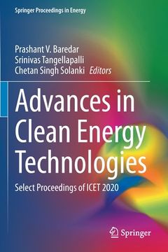portada Advances in Clean Energy Technologies: Select Proceedings of Icet 2020 (en Inglés)