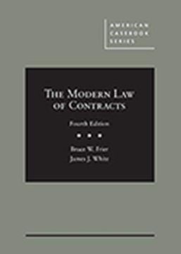 portada The Modern law of Contracts (American Casebook Series) (in English)