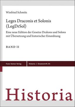 portada Leges Draconis Et Solonis (Legdrsol): Eine Neue Edition Der Gesetze Drakons Und Solons Mit Ubersetzung Und Historischer Einordnung (in German)