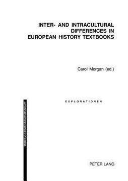 portada Inter- and Intracultural Differences in European History Textbooks (in English)