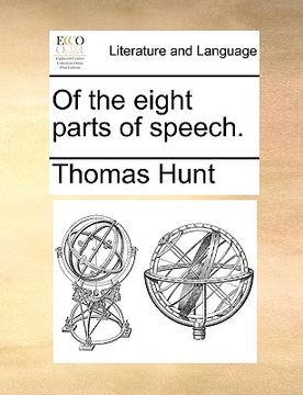 portada of the eight parts of speech. (en Inglés)
