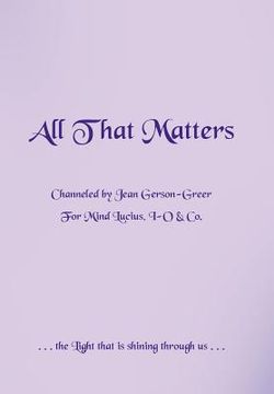 portada all that matters (en Inglés)