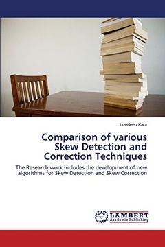 portada Comparison of Various Skew Detection and Correction Techniques