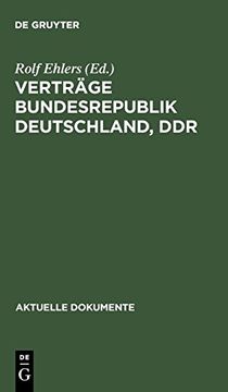 portada Verträge Bundesrepublik Deutschland, ddr (Aktuelle Dokumente) (in German)