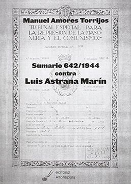 portada Sumario 642/1944 contra Luis Astrana Marín