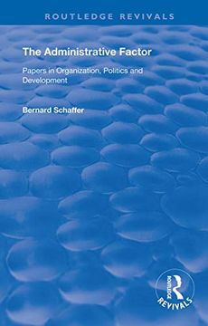 portada The Administrative Factor (Routledge Revivals) (in English)