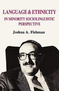 portada language & ethnicity in minority sociolinguistic perspective (in English)