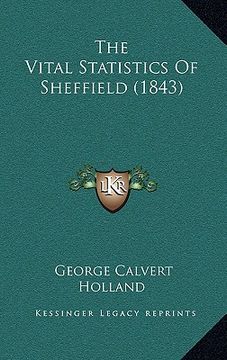 portada the vital statistics of sheffield (1843) (in English)
