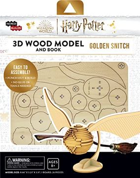 portada Golden Snitch 3d Wood Model and Book