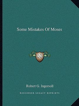portada some mistakes of moses (in English)