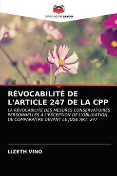 portada Révocabilité de l'Article 247 de la Cpp (en Francés)