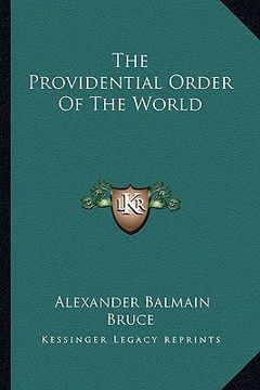 portada the providential order of the world (en Inglés)