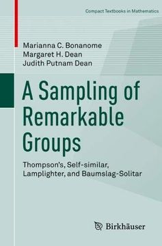 portada A Sampling of Remarkable Groups: Thompson's, Self-Similar, Lamplighter, and Baumslag-Solitar (Compact Textbooks in Mathematics) 