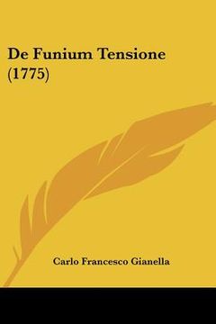 portada de funium tensione (1775) (en Inglés)