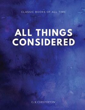 portada All Things Considered (en Inglés)