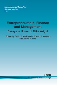 portada Entrepreneurship, Finance and Management: Essays in Honor of Mike Wright