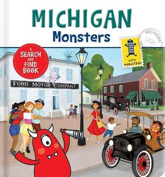 portada Michigan Monsters: A Search and Find Book (in English)