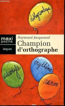 portada Champion D'orthographe