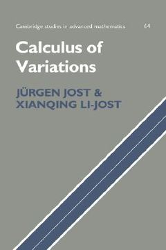 portada Calculus of Variations (Cambridge Studies in Advanced Mathematics) (en Inglés)