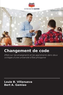 portada Changement de code (en Francés)