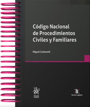portada Código Nacional de Procedimientos Civiles y Familiares (Anillado)