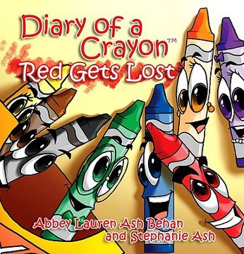 portada diary of a crayon: red gets lost (en Inglés)