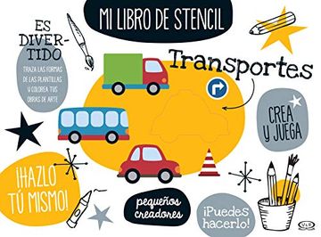 portada Mi Libro Stencil. Transportes (in Spanish)