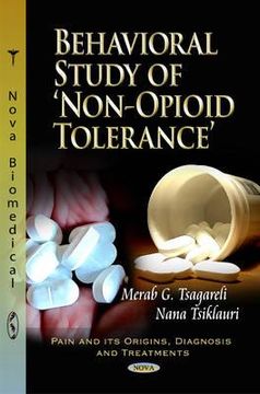 portada behavioral study of `non-opioid` tolerance`