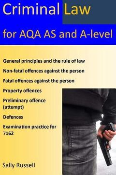 portada Criminal Law for AQA AS and A-Level: plus the rule of law, an introduction to the nature of law, and links to the non-substantive law (the English leg (en Inglés)