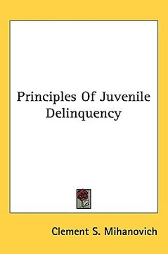 portada principles of juvenile delinquency (in English)