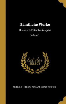 portada Sämtliche Werke: Historisch-Kritische Ausgabe; Volume 1 (in German)