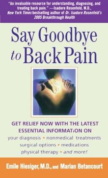 portada Say Goodbye to Back Pain