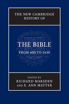 portada the new cambridge history of the bible: from 600 to 1450 (en Inglés)