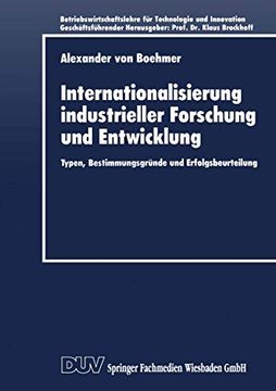 portada Internationalisierung Industrieller Forschung und Entwicklung: Typen, Bestimmungsgründe und Erfolgsbeurteilung (in German)