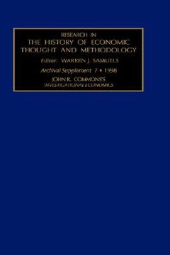 portada research in the history of economic thought and methodology: supplement 7