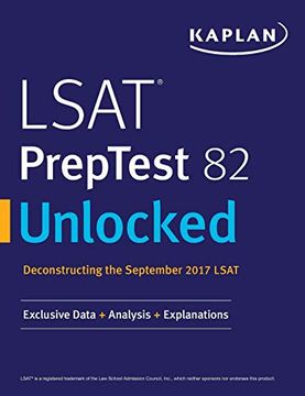portada Lsat Preptest 82 Unlocked: Exclusive Data + Analysis + Explanations 