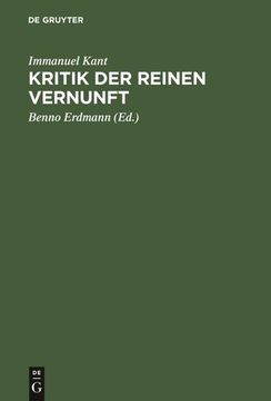 portada Kritik der Reinen Vernunft (in German)