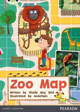 portada Bug Club Independent non Fiction Year 1 Green a zoo map (en Inglés)