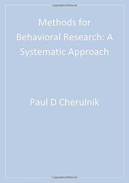 portada methods for behavioral research: a systematic approach (en Inglés)