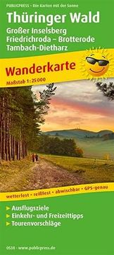 portada Thüringer Wald, Großer Inselsberg - Friedrichroda - Brotterode - Tambach-Dietharz 1: 25 000 (en Alemán)