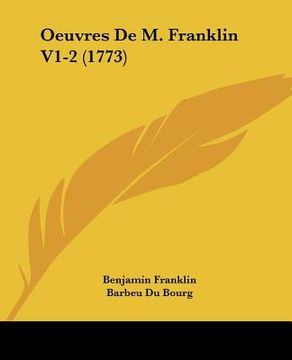 portada oeuvres de m. franklin v1-2 (1773) (en Inglés)