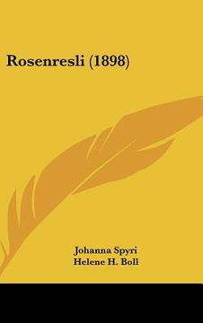 portada Rosenresli (1898) (en Alemán)