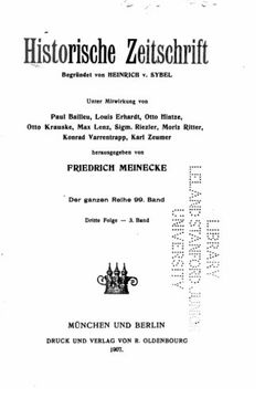 portada Historische Zeitschrift (German Edition)