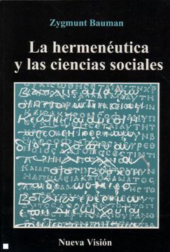 portada Hermeneutica y las Ciencias Sociales
