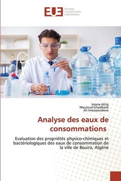 portada Analyse des eaux de consommations (en Francés)