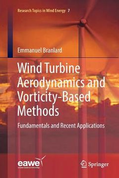 portada Wind Turbine Aerodynamics and Vorticity-Based Methods: Fundamentals and Recent Applications (en Inglés)
